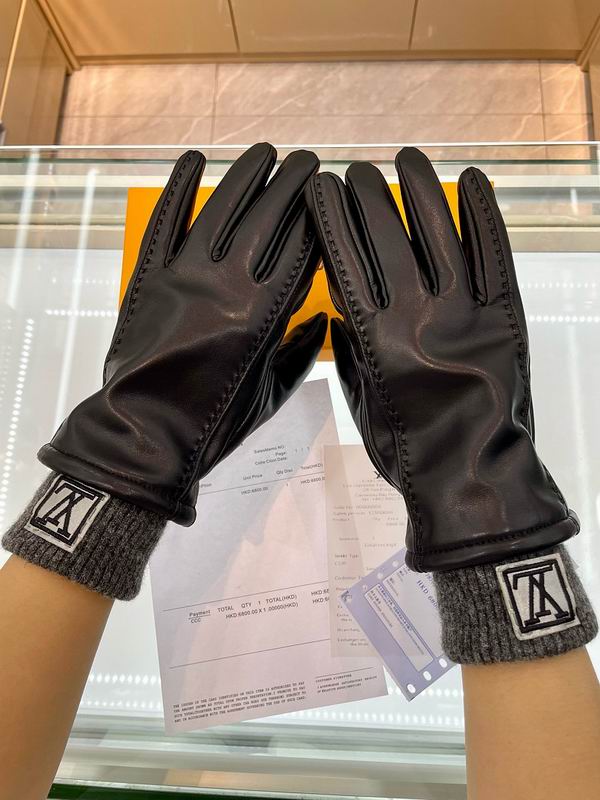 LV man gloves hm156